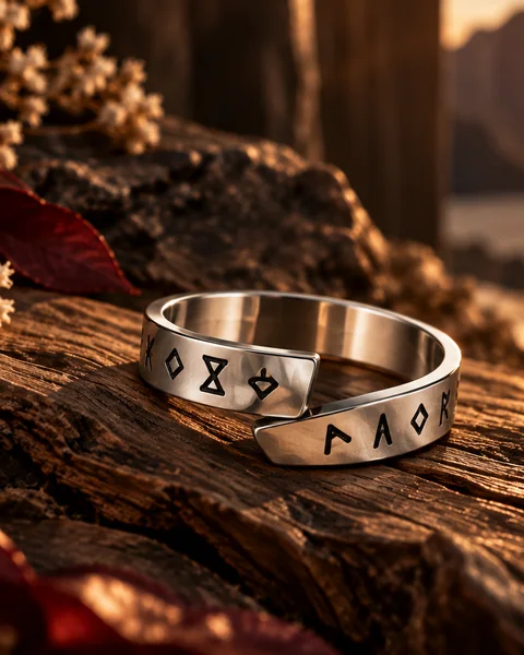 Runring med nordiska runor | Vikingaring med runor