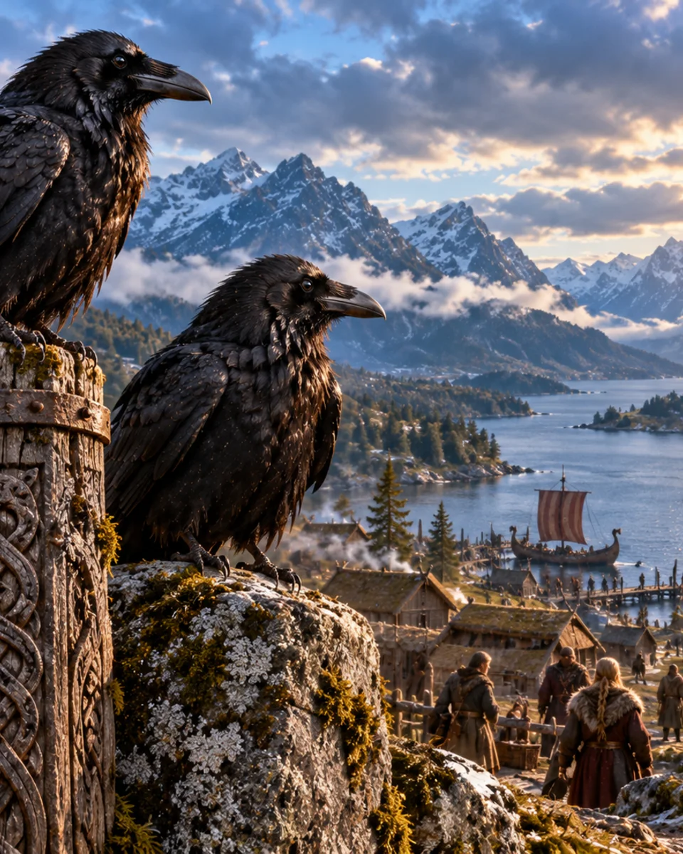 Hugin och Munin – Odens trogna korpar